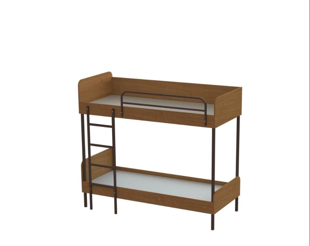 Ліжко двохярусне РОЗКОМ на металевому каркасі, розмір 1948х873х1787 мм